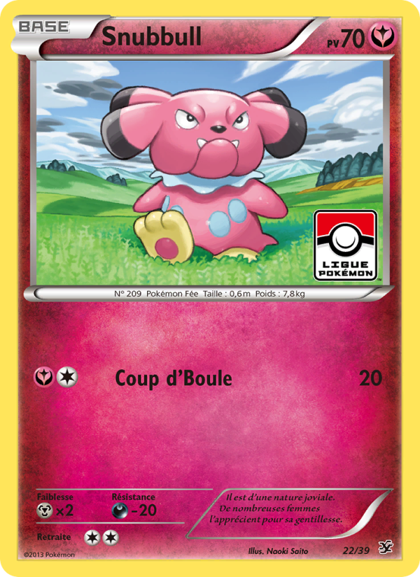 Snubbull 22 — Kalos Starter Set (French Pokémon TCG card)