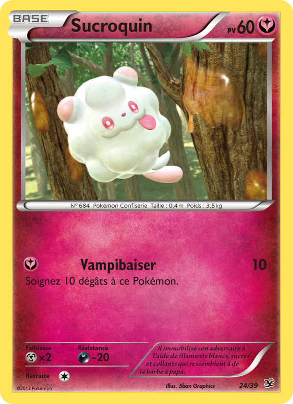 Sucroquin 24 — Kalos Starter Set (French Pokémon TCG card)