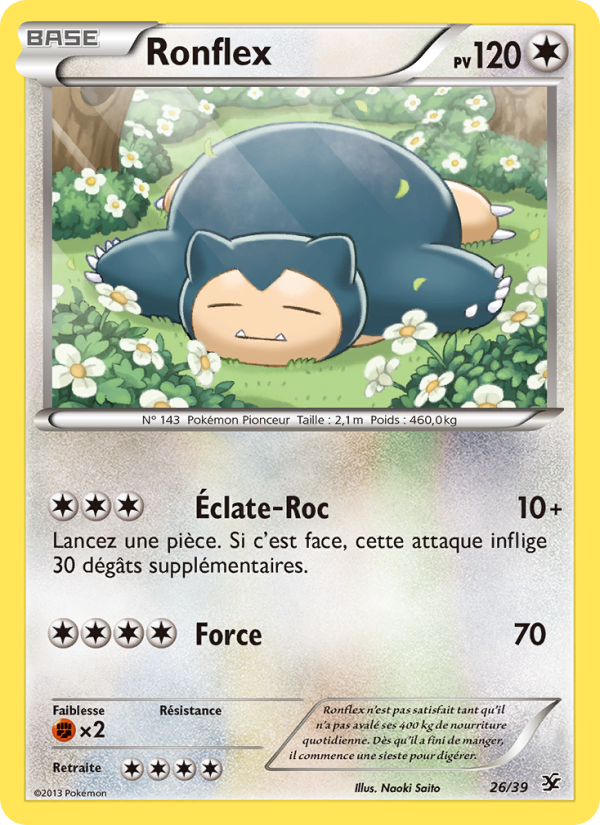 Ronflex 26 — Kalos Starter Set (French Pokémon TCG card)