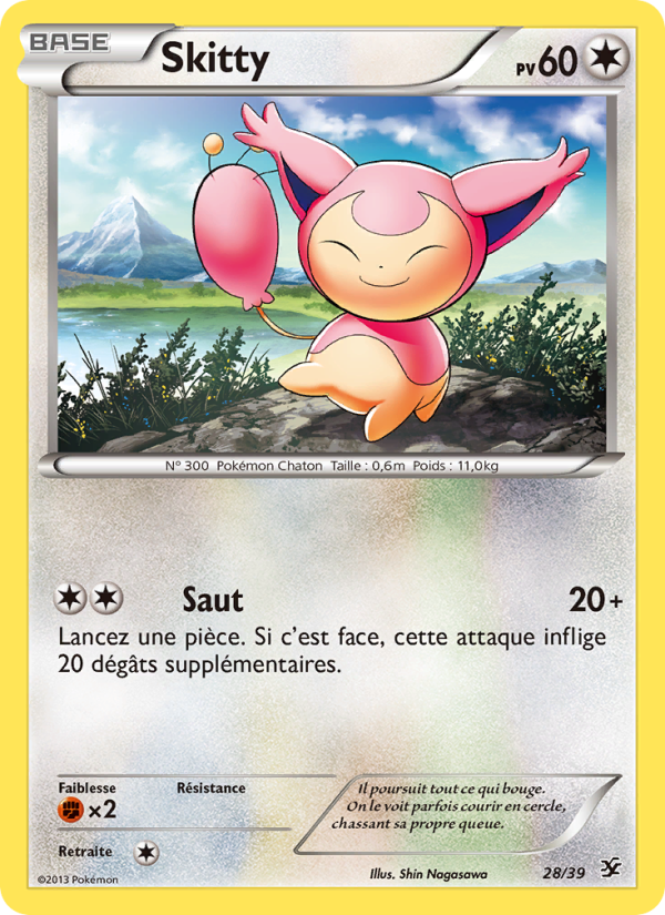 Skitty 28 — Kalos Starter Set (French Pokémon TCG card)