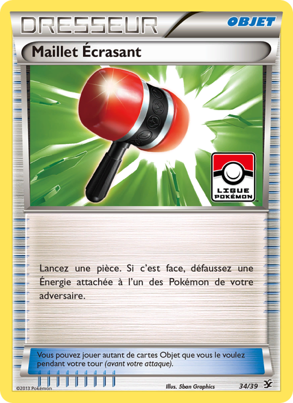 Maillet Écrasant 34 — Kalos Starter Set (French Pokémon TCG card)