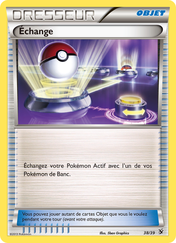 Échange 38 — Kalos Starter Set (French Pokémon TCG card)