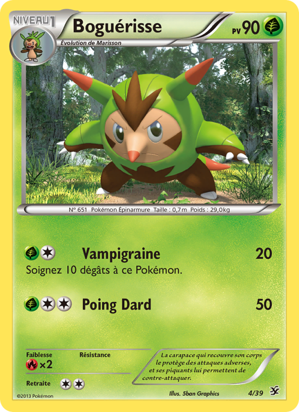 Boguérisse 4 — Kalos Starter Set (French Pokémon TCG card)