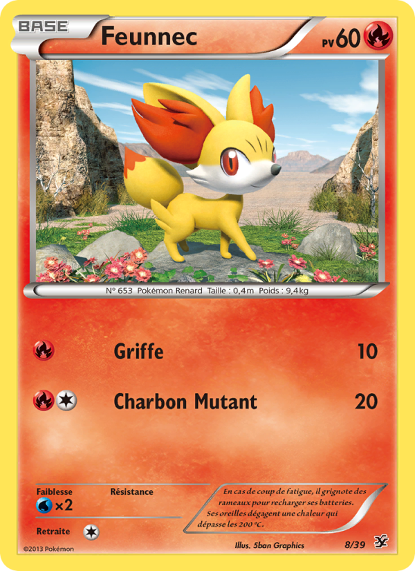Feunnec 8 — Kalos Starter Set (French Pokémon TCG card)