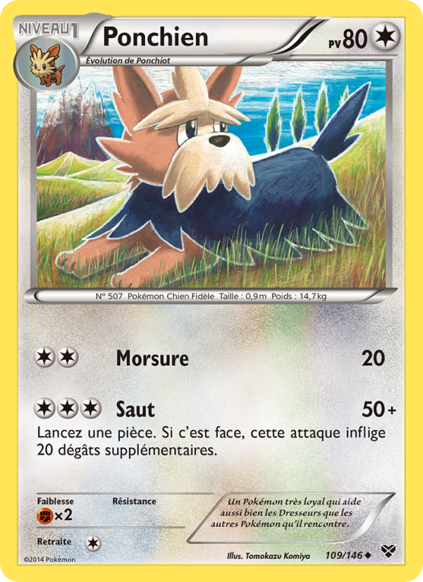 Ponchien 109 — XY (French Pokémon TCG card)