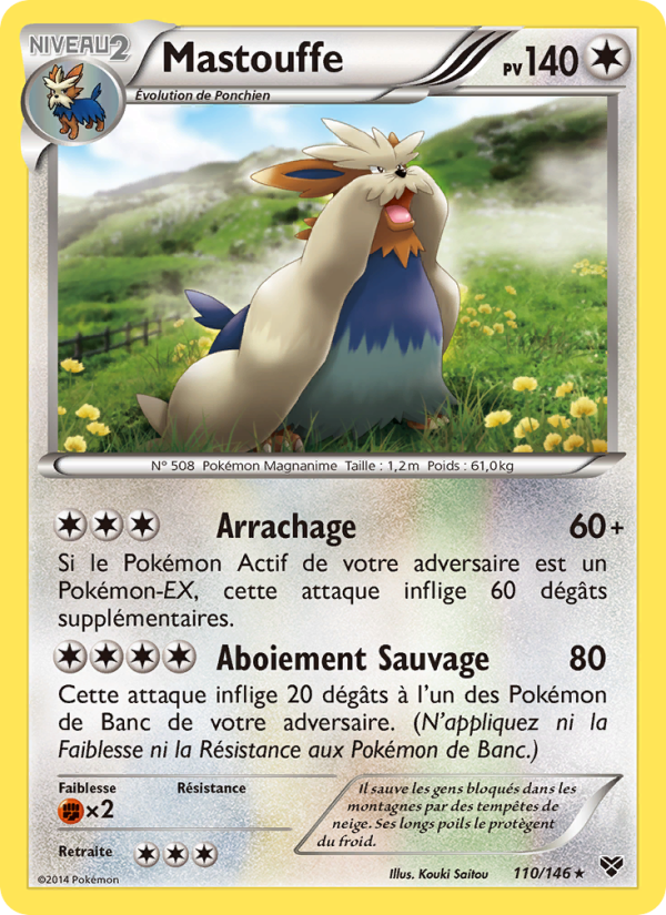 Mastouffe 110 — XY (French Pokémon TCG card)