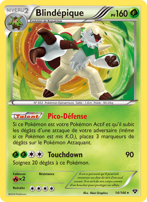 Blindépique 14 — XY (French Pokémon TCG card)