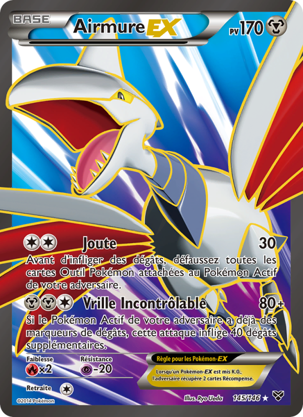 Airmure EX 145 — XY (French Pokémon TCG card)