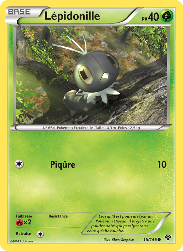 Lépidonille 15 — XY (French Pokémon TCG card)