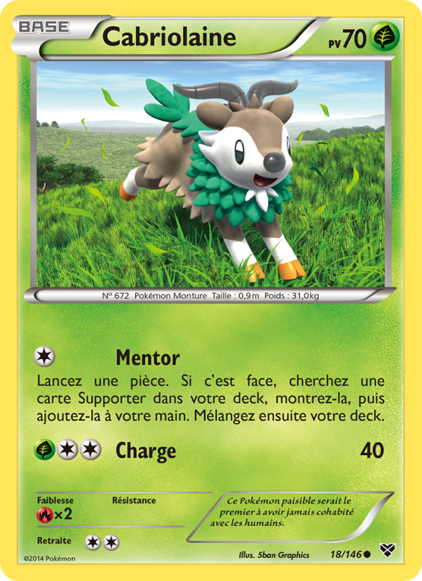 Cabriolaine 18 — XY (French Pokémon TCG card)