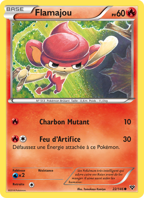 Flamajou 22 — XY (French Pokémon TCG card)