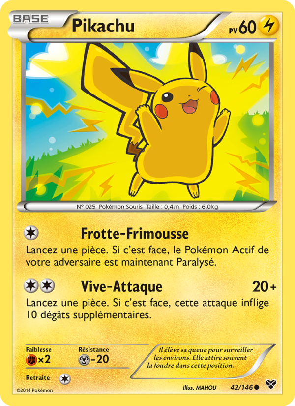 Pikachu 42 — XY (French Pokémon TCG card)