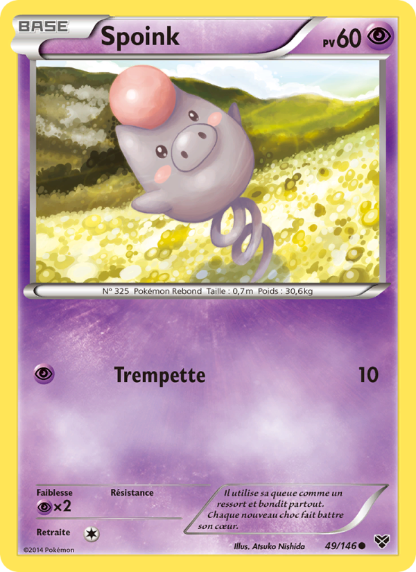 Spoink 49 — XY (French Pokémon TCG card)