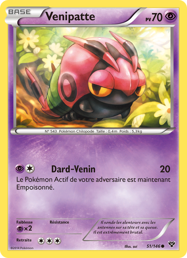 Venipatte 51 — XY (French Pokémon TCG card)