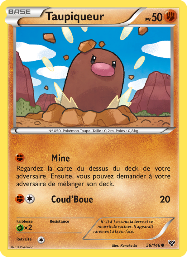 Taupiqueur 58 — XY (French Pokémon TCG card)