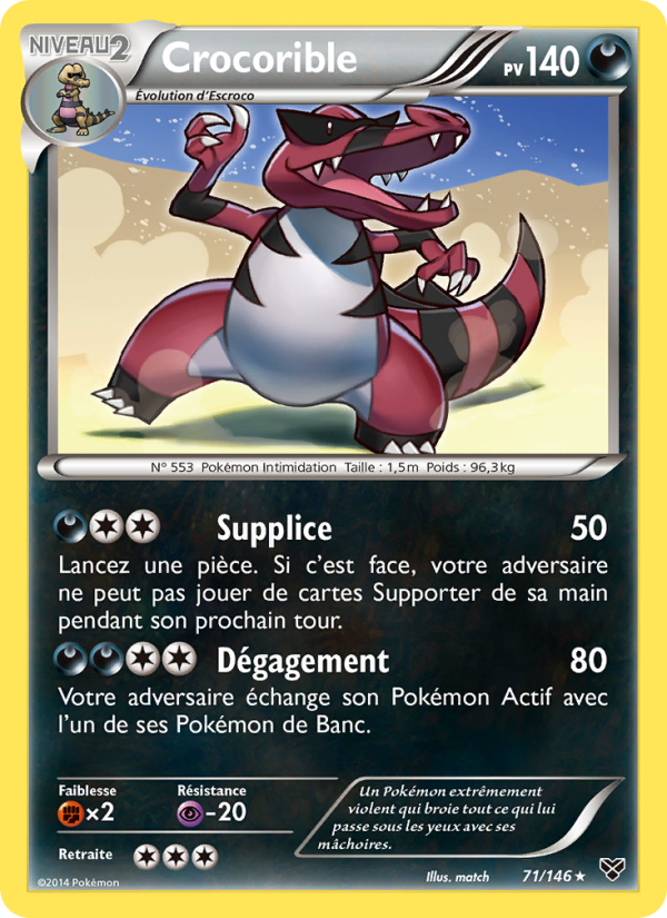 Crocorible 71 — XY (French Pokémon TCG card)