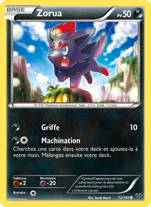 Zorua 72 — XY (French Pokémon TCG card)