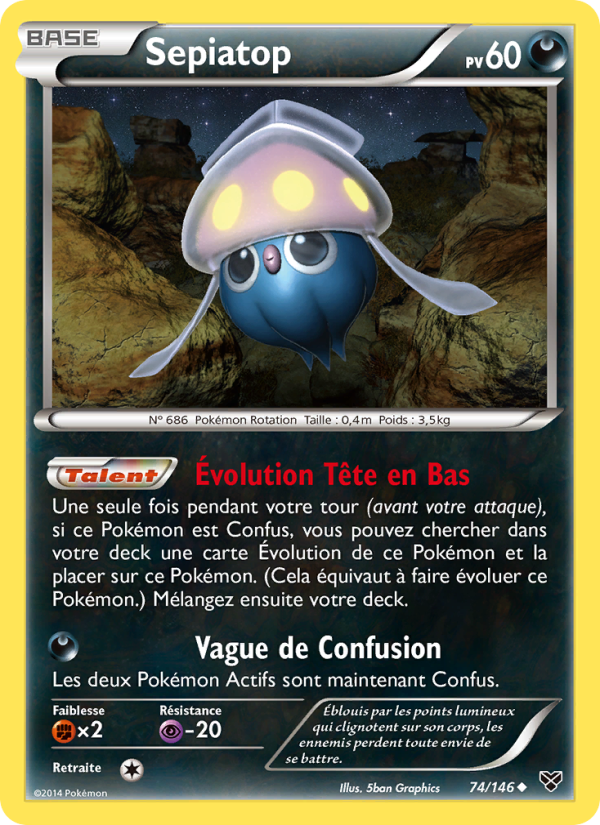 Sepiatop 74 — XY (French Pokémon TCG card)