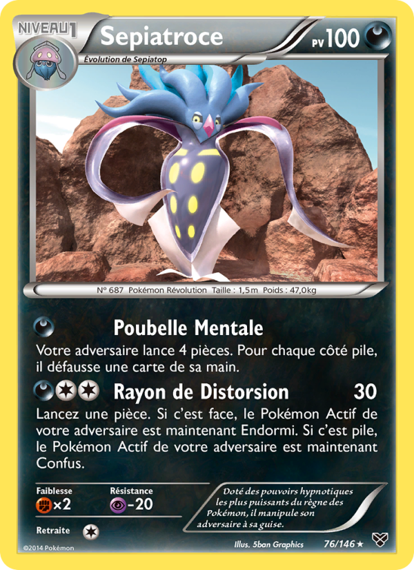 Sepiatroce 76 — XY (French Pokémon TCG card)