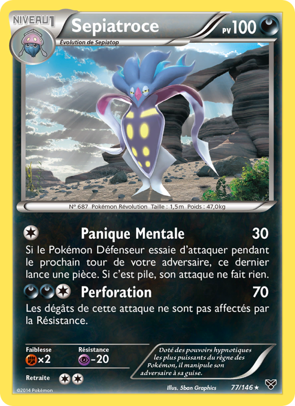 Sepiatroce 77 — XY (French Pokémon TCG card)