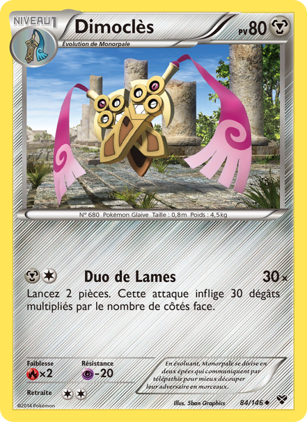 Dimoclès 84 — XY (French Pokémon TCG card)