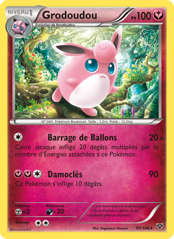 Grodoudou 90 — XY (French Pokémon TCG card)
