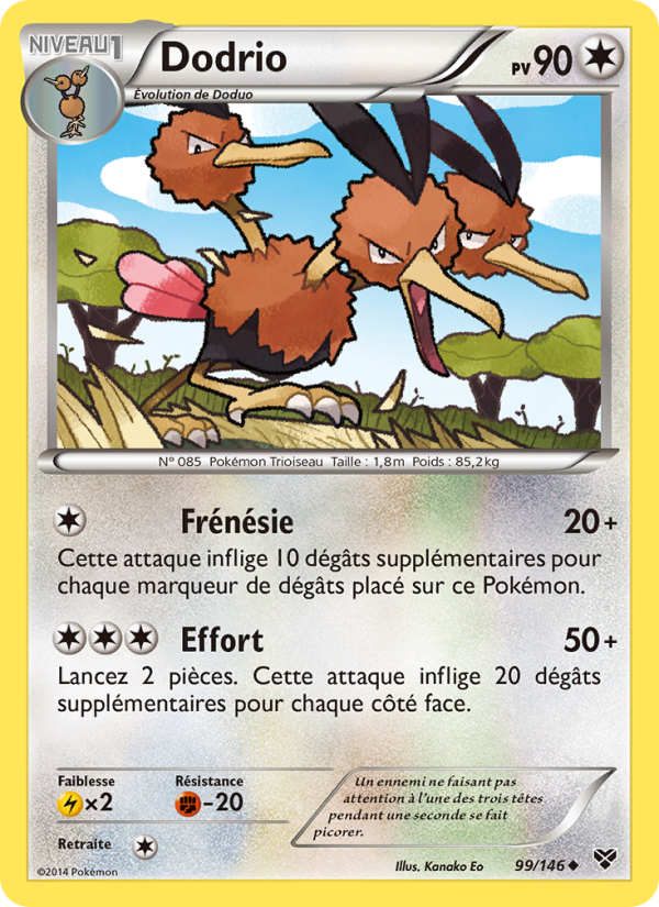 Dodrio 99 — XY (French Pokémon TCG card)