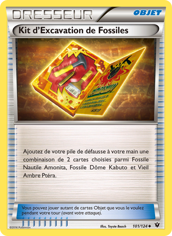 Kit d'Excavation de Fossiles 101 — Fates Collide (French Pokémon TCG card)