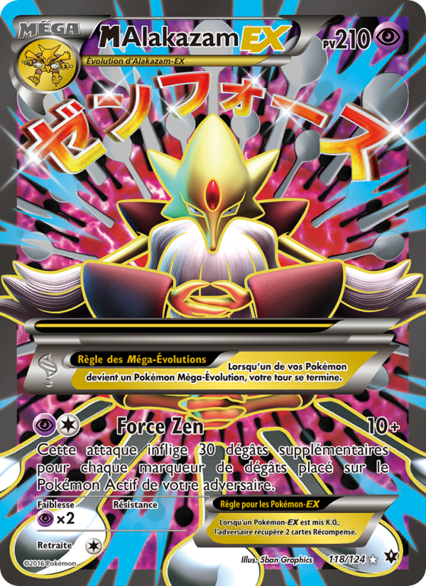 M-Alakazam EX 118 — Fates Collide (French Pokémon TCG card)