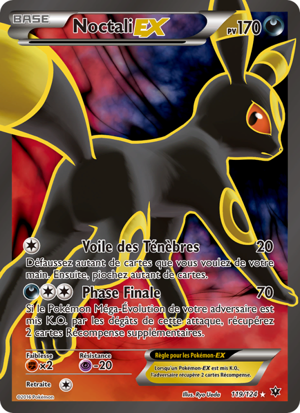 Noctali EX 119 — Fates Collide (French Pokémon TCG card)
