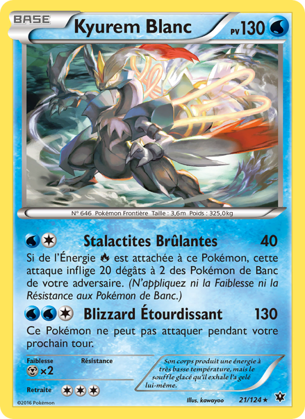 Kyurem Blanc 21 — Fates Collide (French Pokémon TCG card)