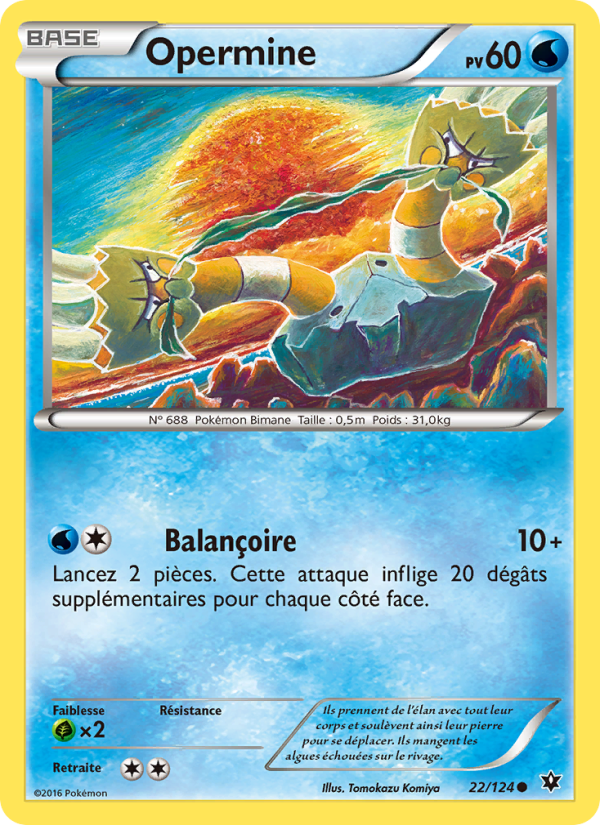 Opermine 22 — Fates Collide (French Pokémon TCG card)