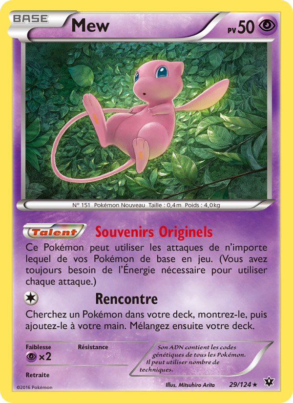 Mew 29 — Fates Collide (French Pokémon TCG card)