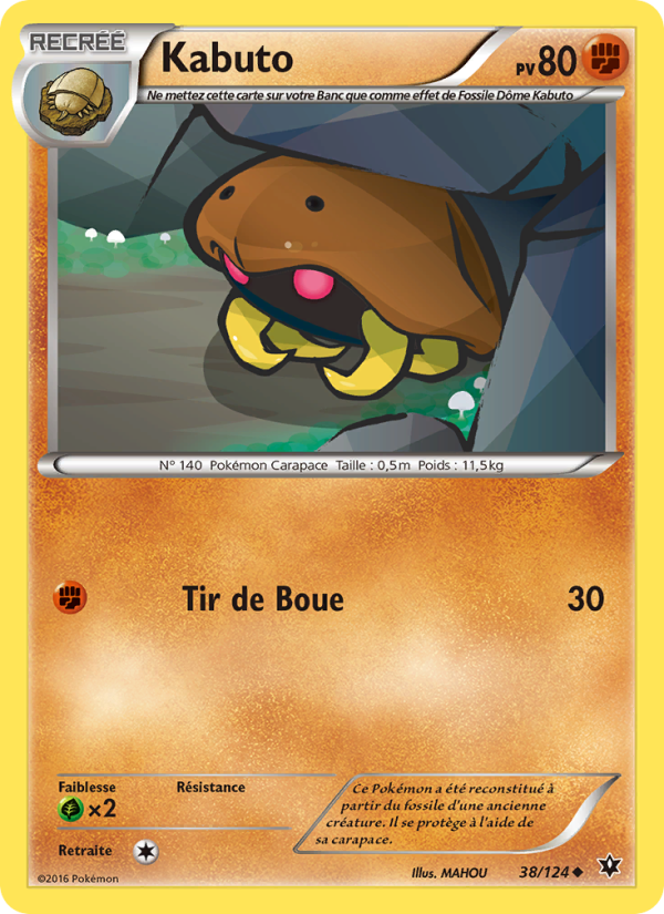 Kabuto 38 — Fates Collide (French Pokémon TCG card)