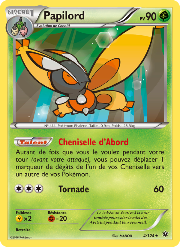 Papilord 4 — Fates Collide (French Pokémon TCG card)