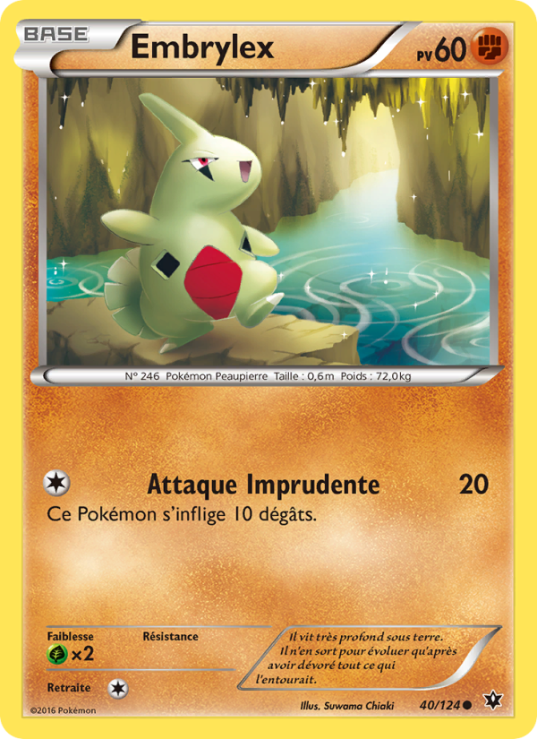 Embrylex 40 — Fates Collide (French Pokémon TCG card)