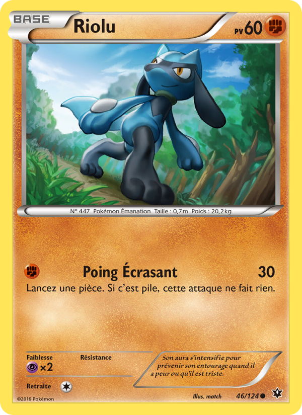 Riolu 46 — Fates Collide (French Pokémon TCG card)