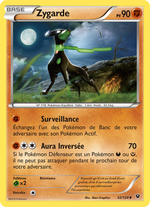 Zygarde 52 — Fates Collide (French Pokémon TCG card)