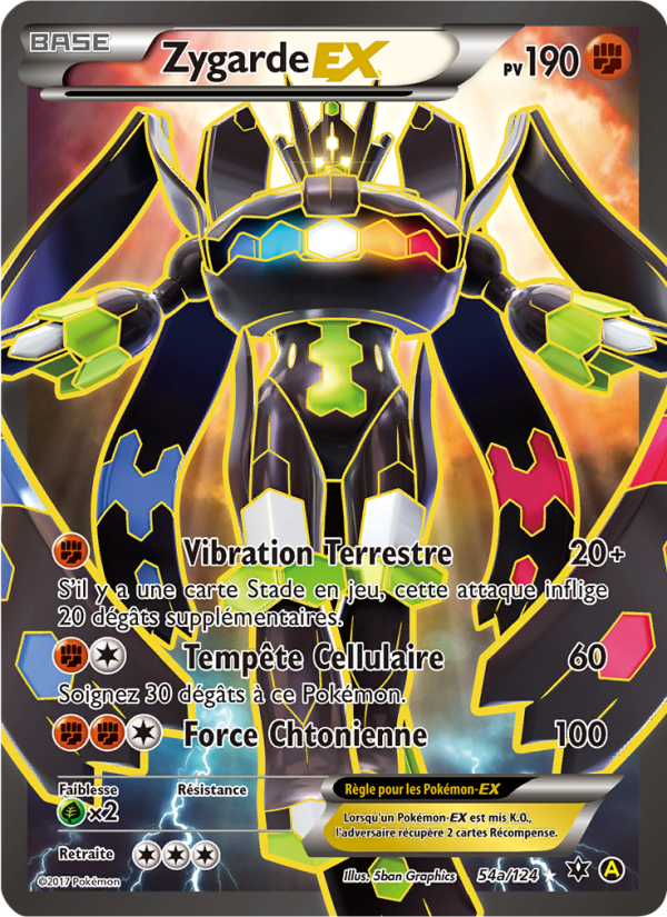 Zygarde EX 54a — Fates Collide (French Pokémon TCG card)