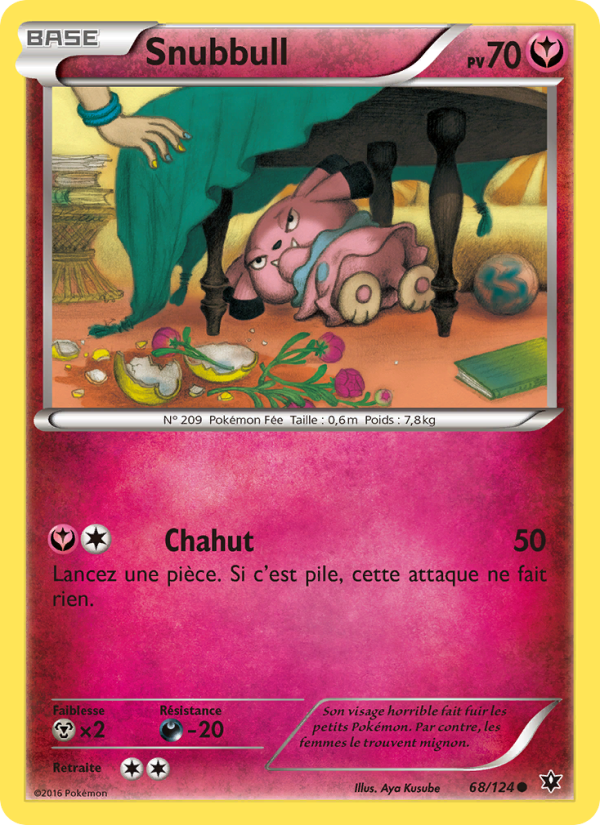 Snubbull 68 — Fates Collide (French Pokémon TCG card)