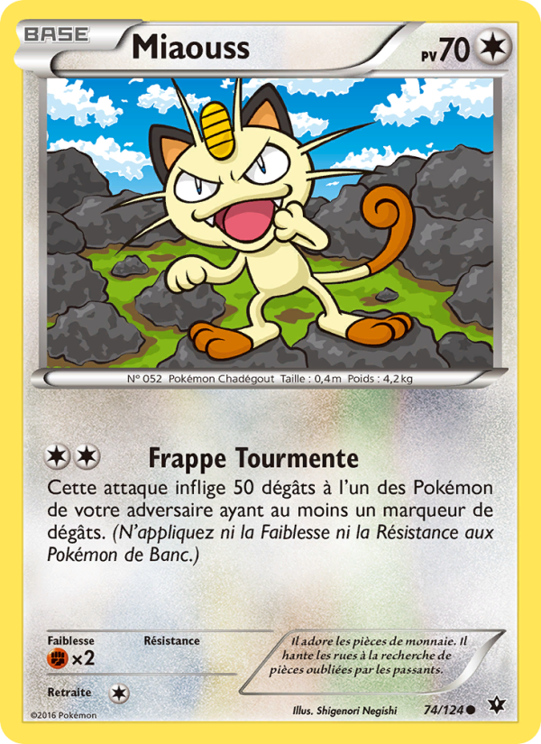 Miaouss 74 — Fates Collide (French Pokémon TCG card)