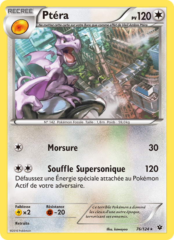 Ptéra 76 — Fates Collide (French Pokémon TCG card)