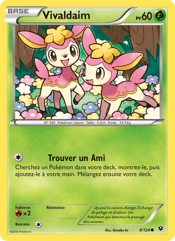 Vivaldaim 8 — Fates Collide (French Pokémon TCG card)