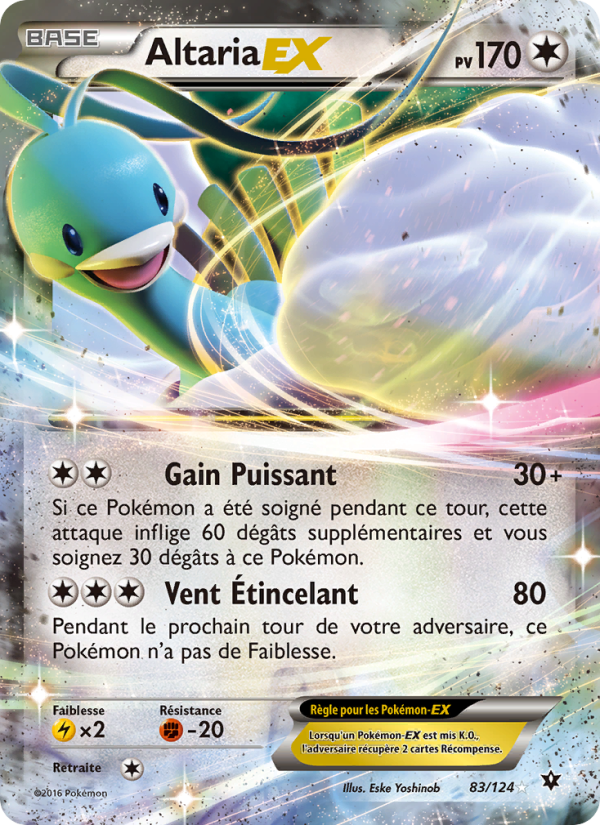 Altaria EX 83 — Fates Collide (French Pokémon TCG card)