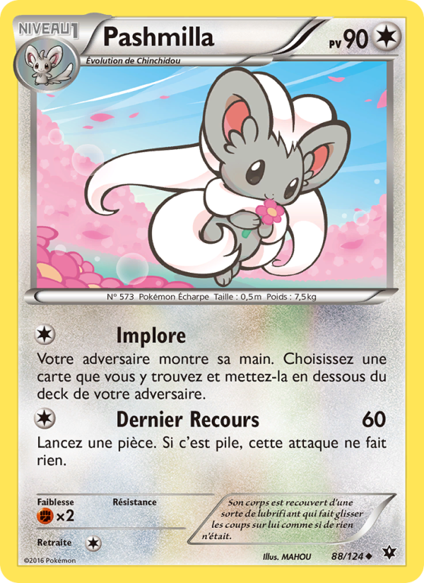 Pashmilla 88 — Fates Collide (French Pokémon TCG card)