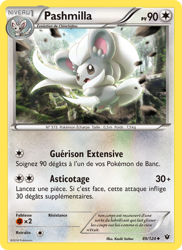 Pashmilla 89 — Fates Collide (French Pokémon TCG card)