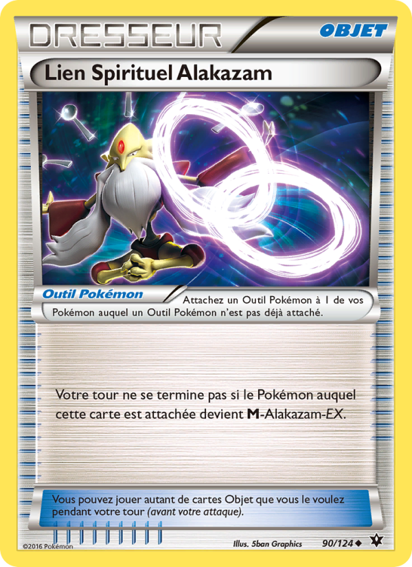 Lien Spirituel Alakazam 90 — Fates Collide (French Pokémon TCG card)