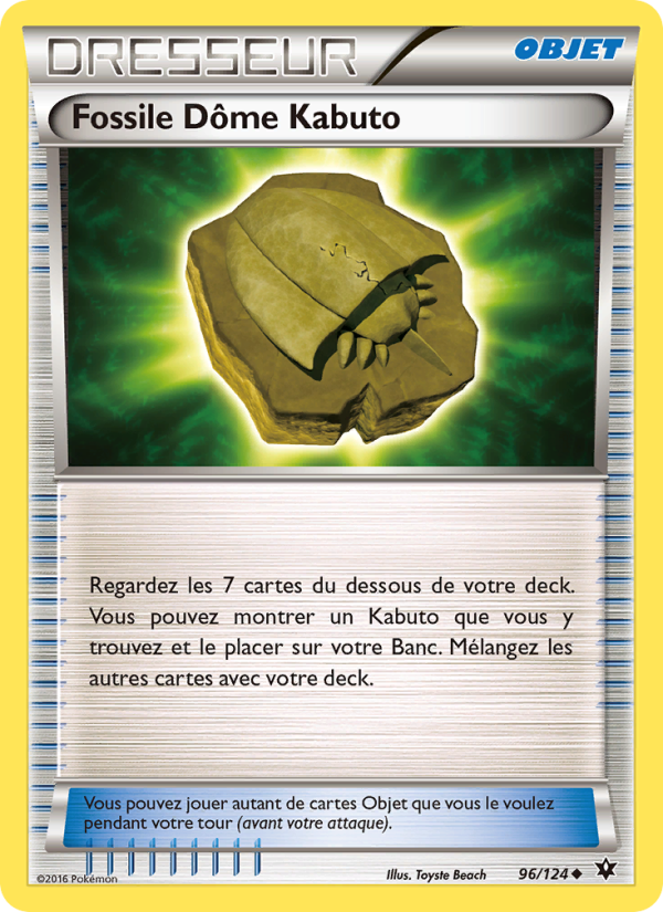 Fossile Dôme Kabuto 96 — Fates Collide (French Pokémon TCG card)
