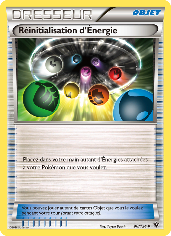 Réinitialisation d'Énergie 98 — Fates Collide (French Pokémon TCG card)