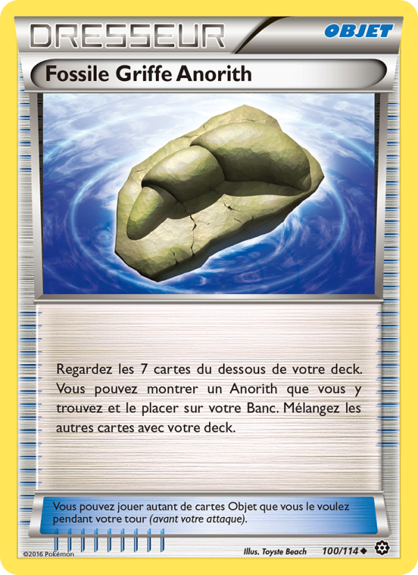 Fossile Griffe Anorith 100 — Steam Siege (French Pokémon TCG card)